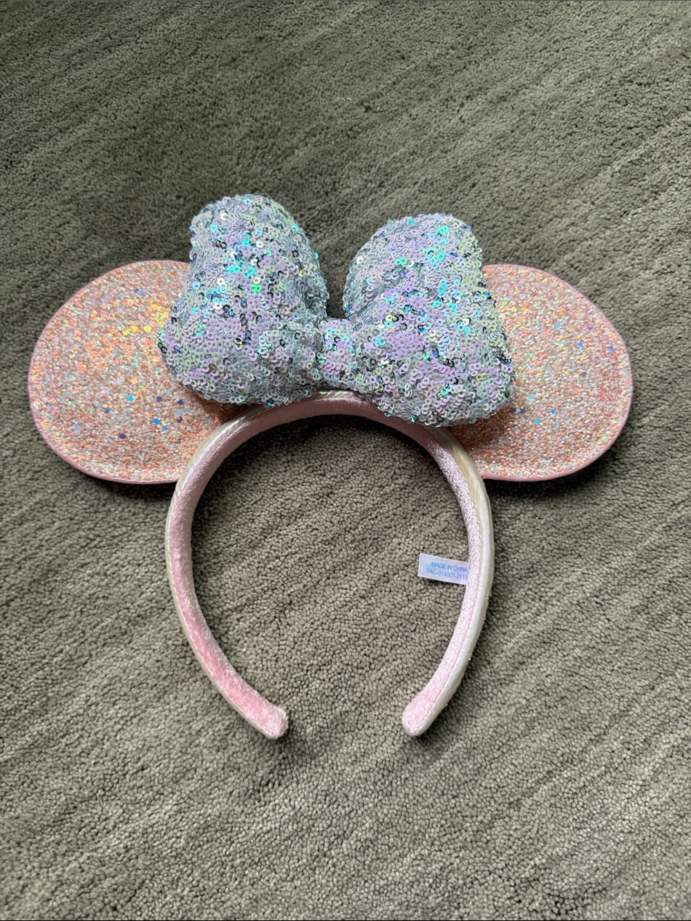 Tokyo Disney 20 Time to Shine! Pink glitter Minnie ears